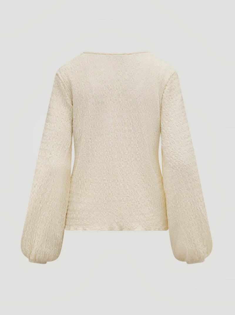 April Blouse | Ecru