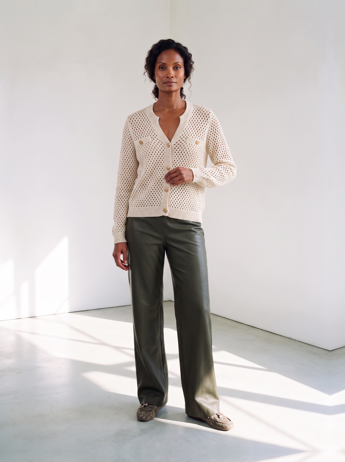Donna Cardigan Ecru