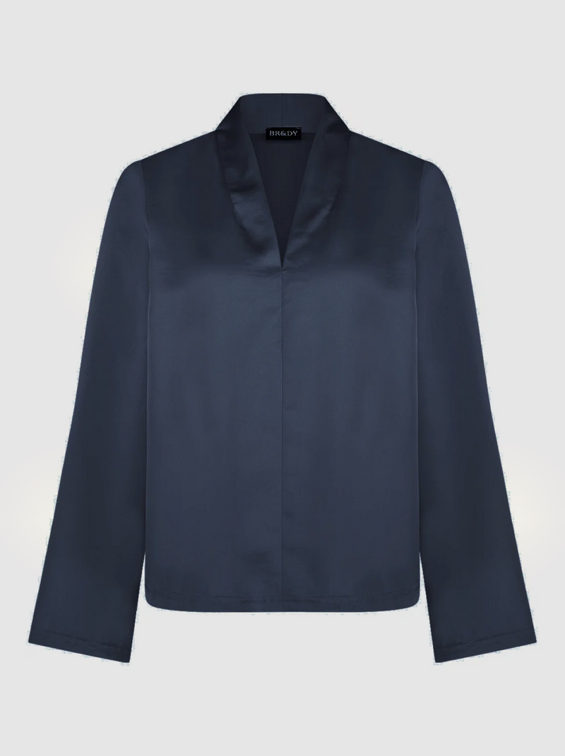 Flora Blouse | Navy