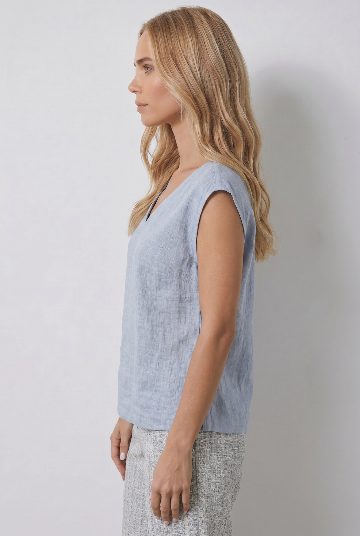 Fauve Top | Light Blue