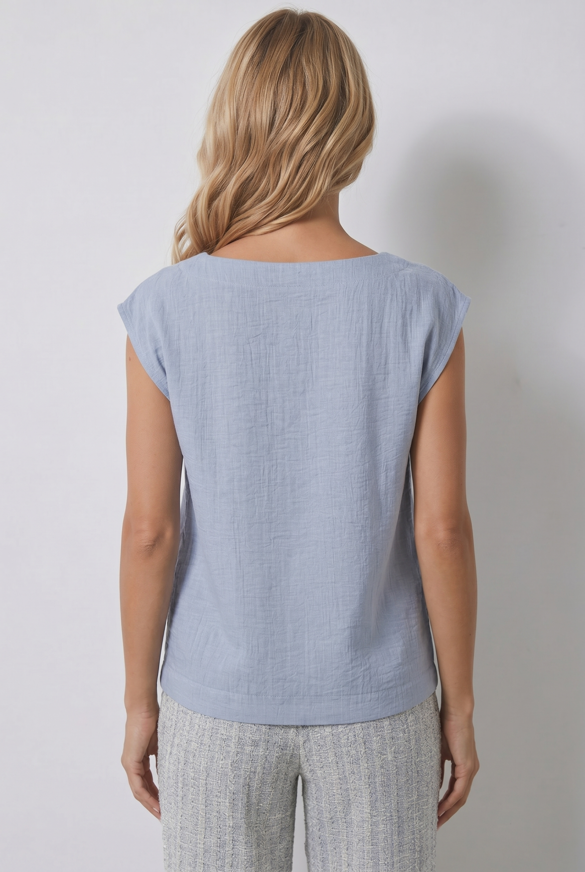 Fauve Top | Light Blue