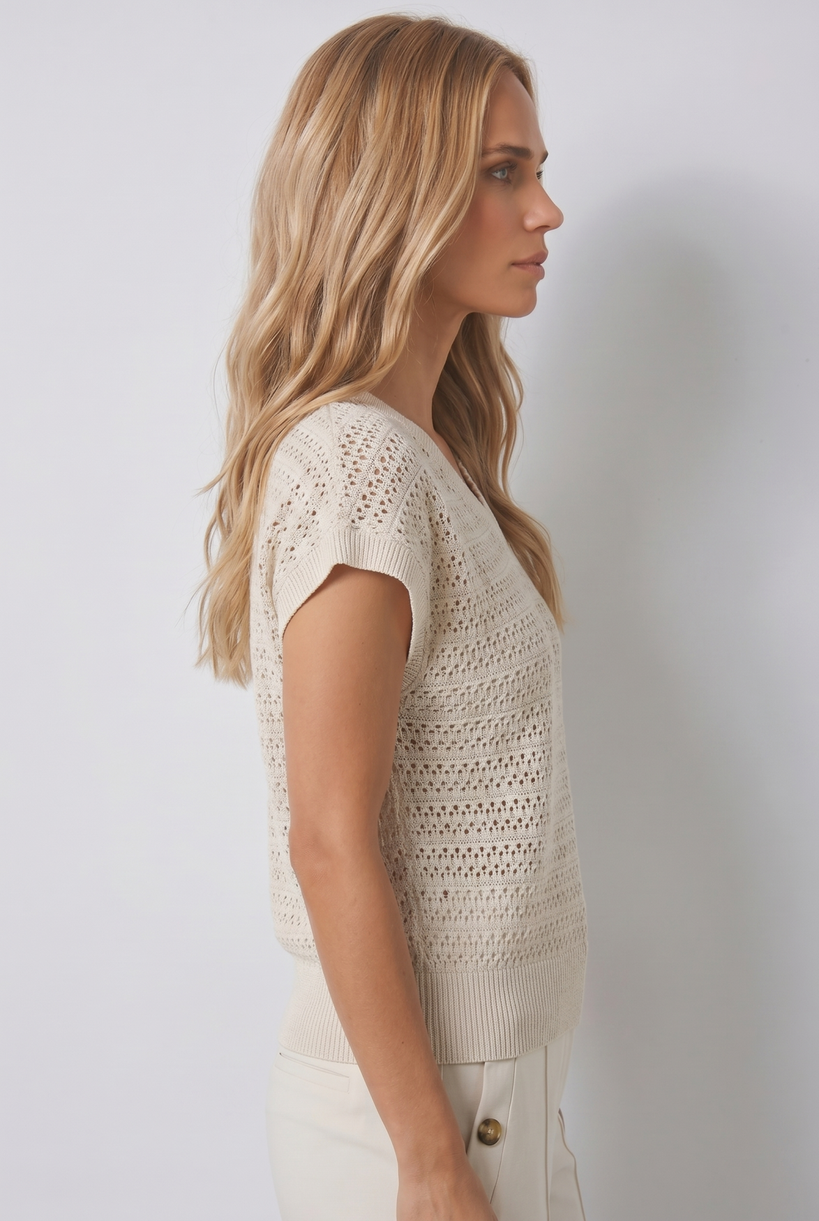 Beryl Top | Ivory