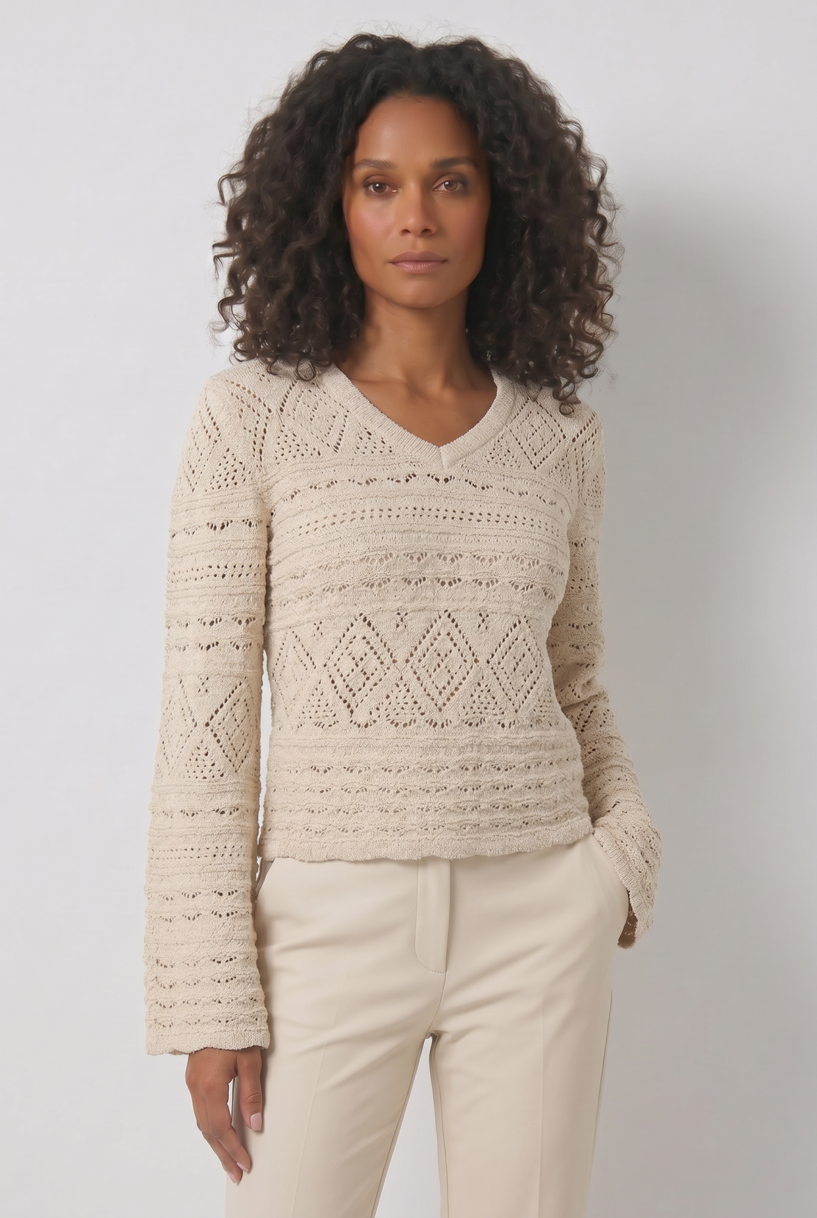 Bizou Knit | Beige