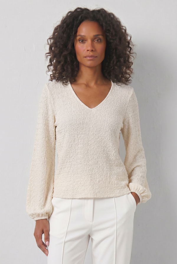April Blouse | Ecru