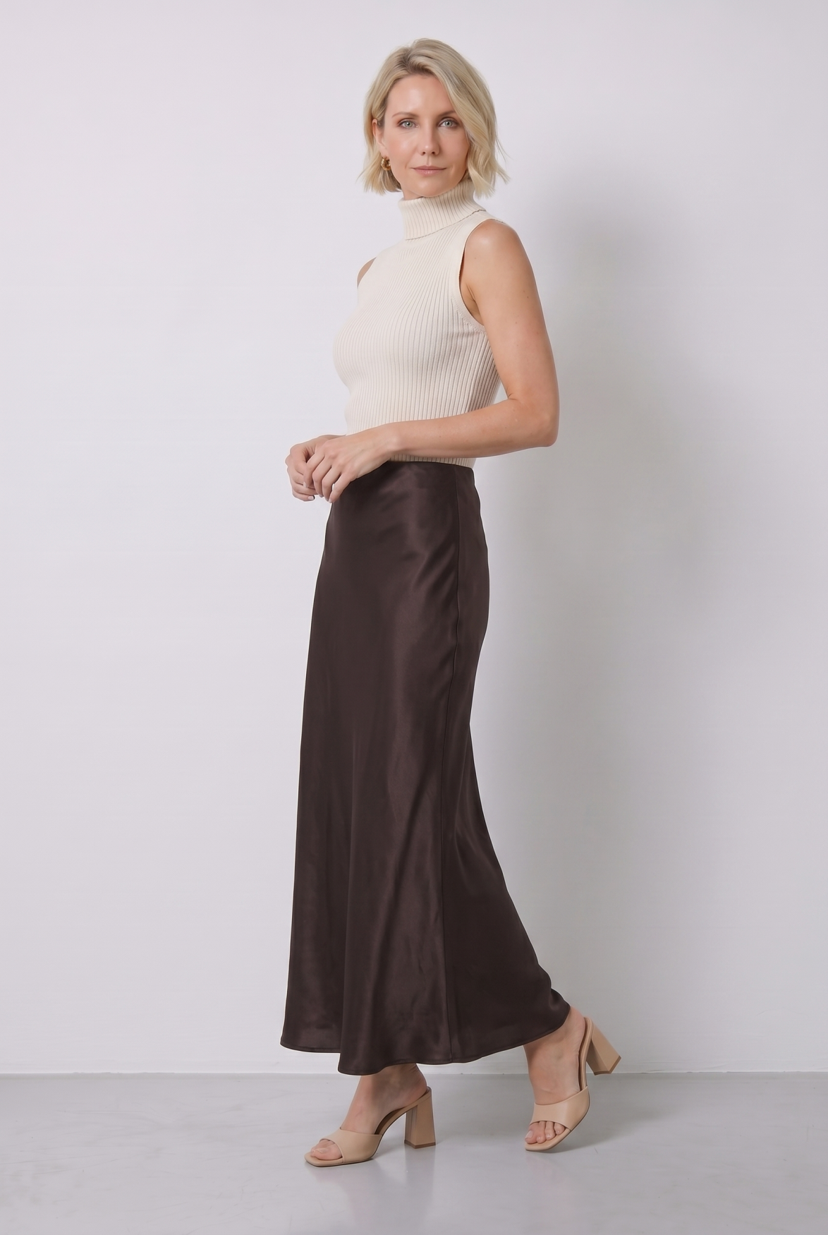 Swing Skirt | Brown