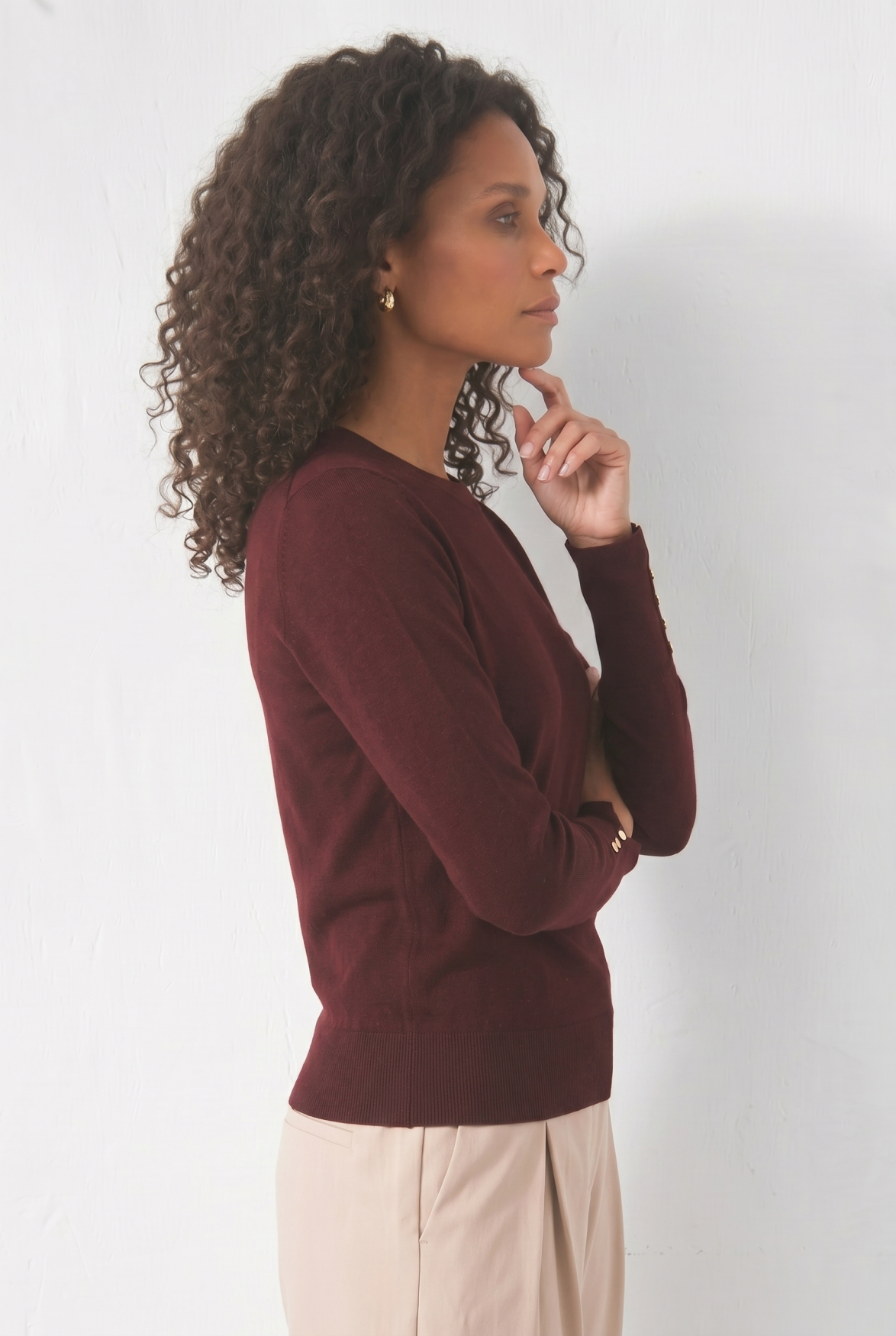 Belle Top | Burgundy