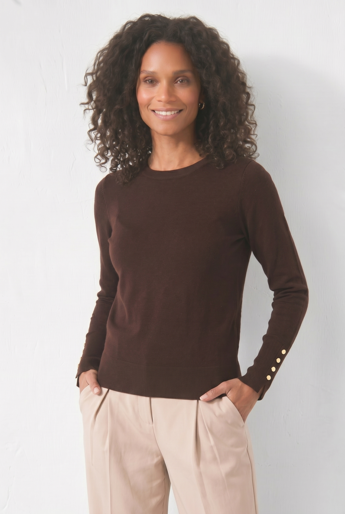 Belle Top | Brown