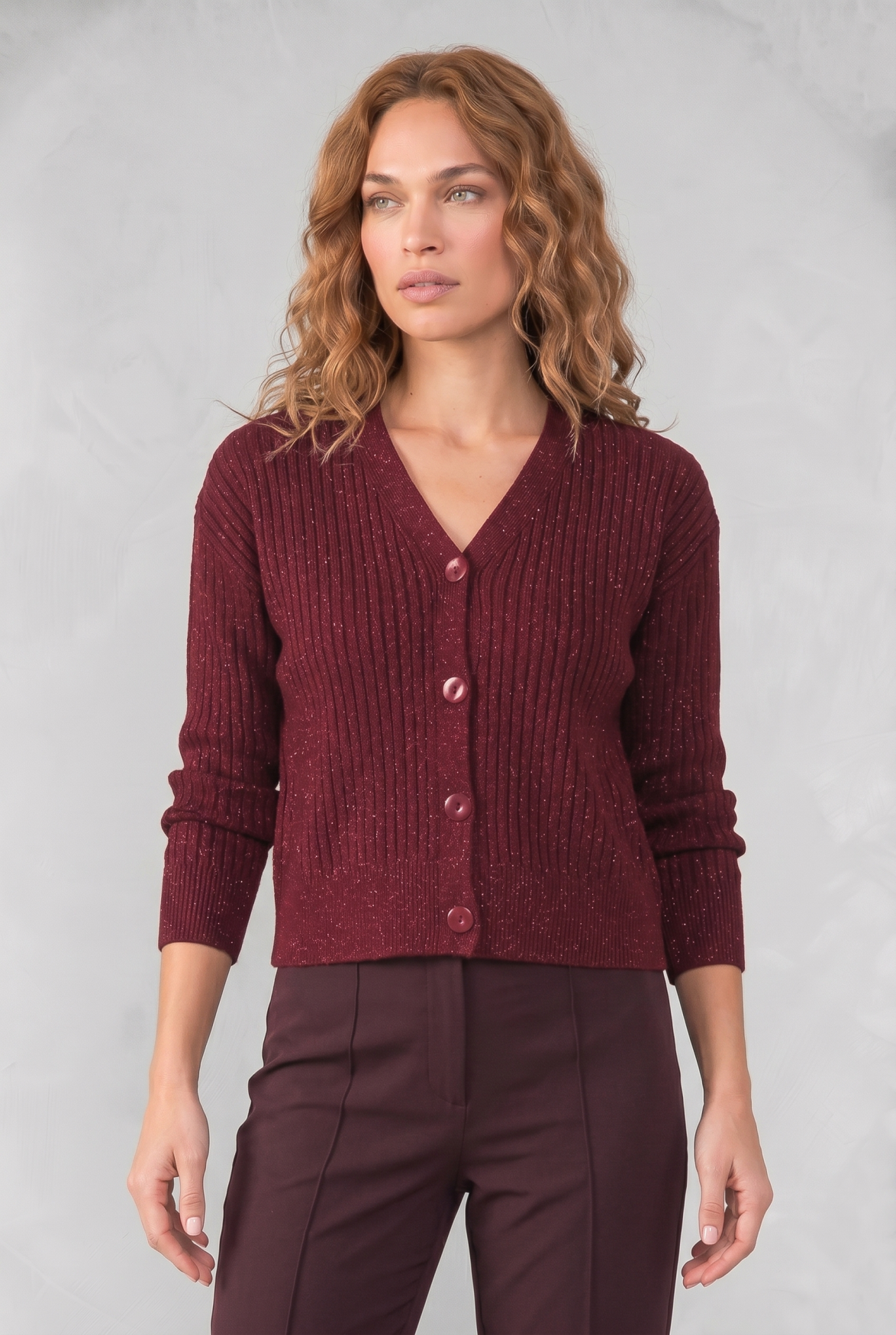 Rosie Cardigan | Burgundy