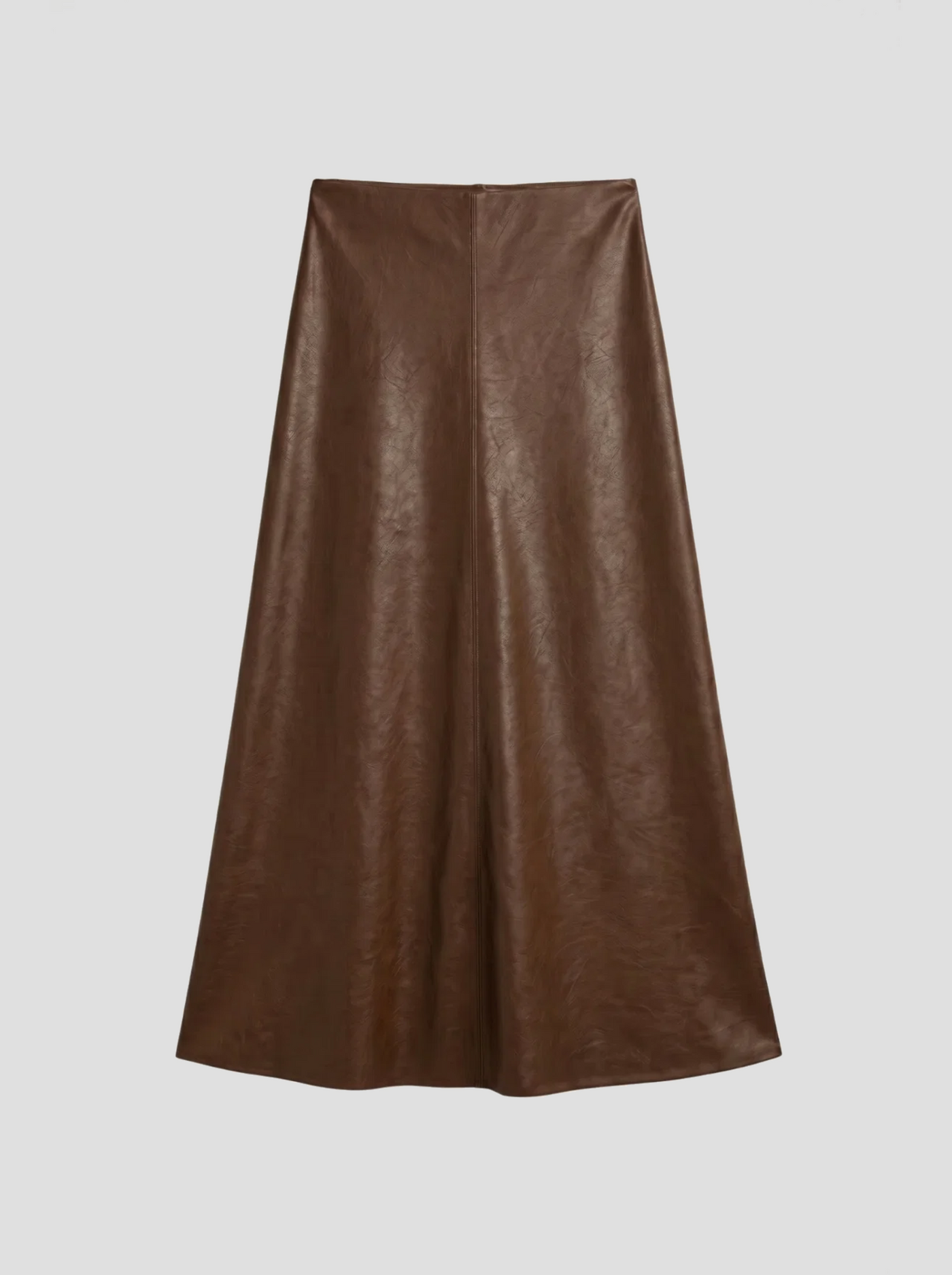 BR&DY Sky Skirt in cognac – rok plat gelegd, volledig zichtbaar