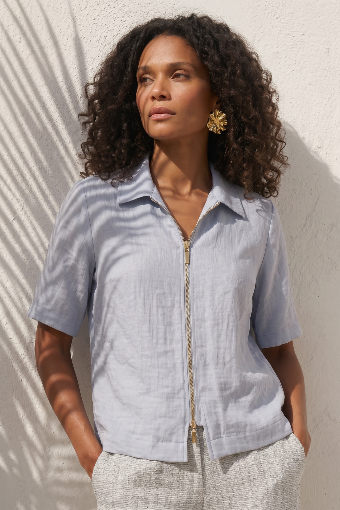 Ize Blouse | Light Blue
