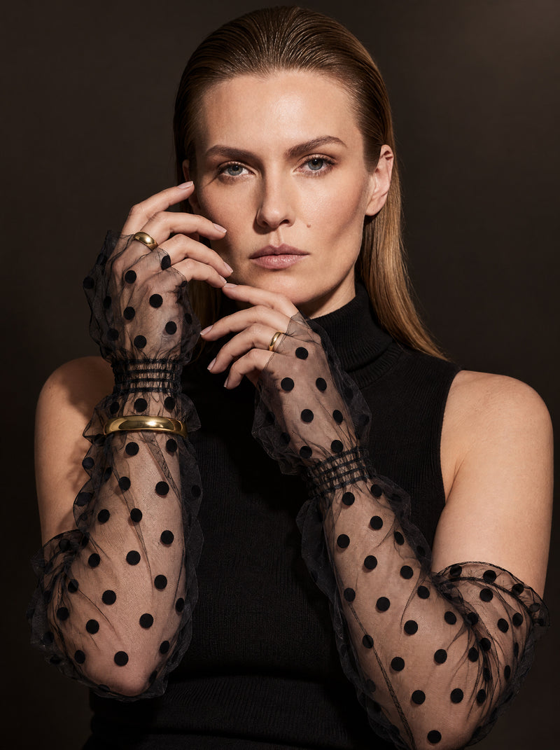 Dotty Sleeves | Black