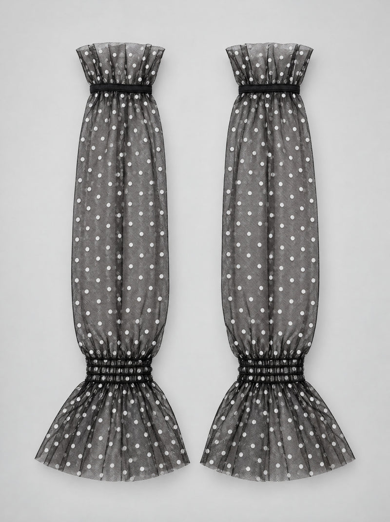 Dotty Sleeves | Black/White