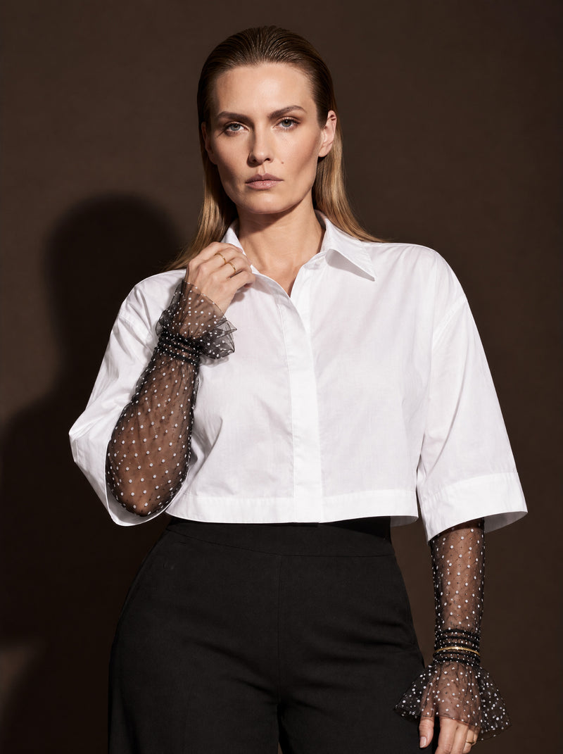 Dotty Sleeves | Black/White