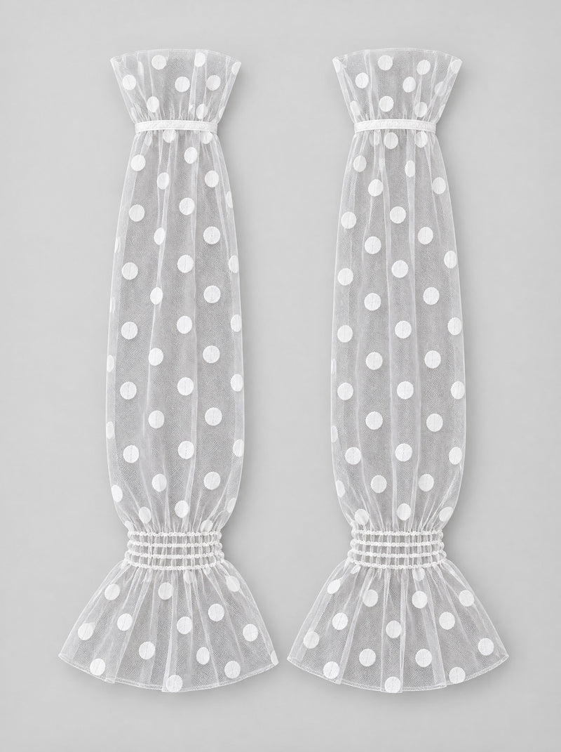 Dotty Sleeves | White
