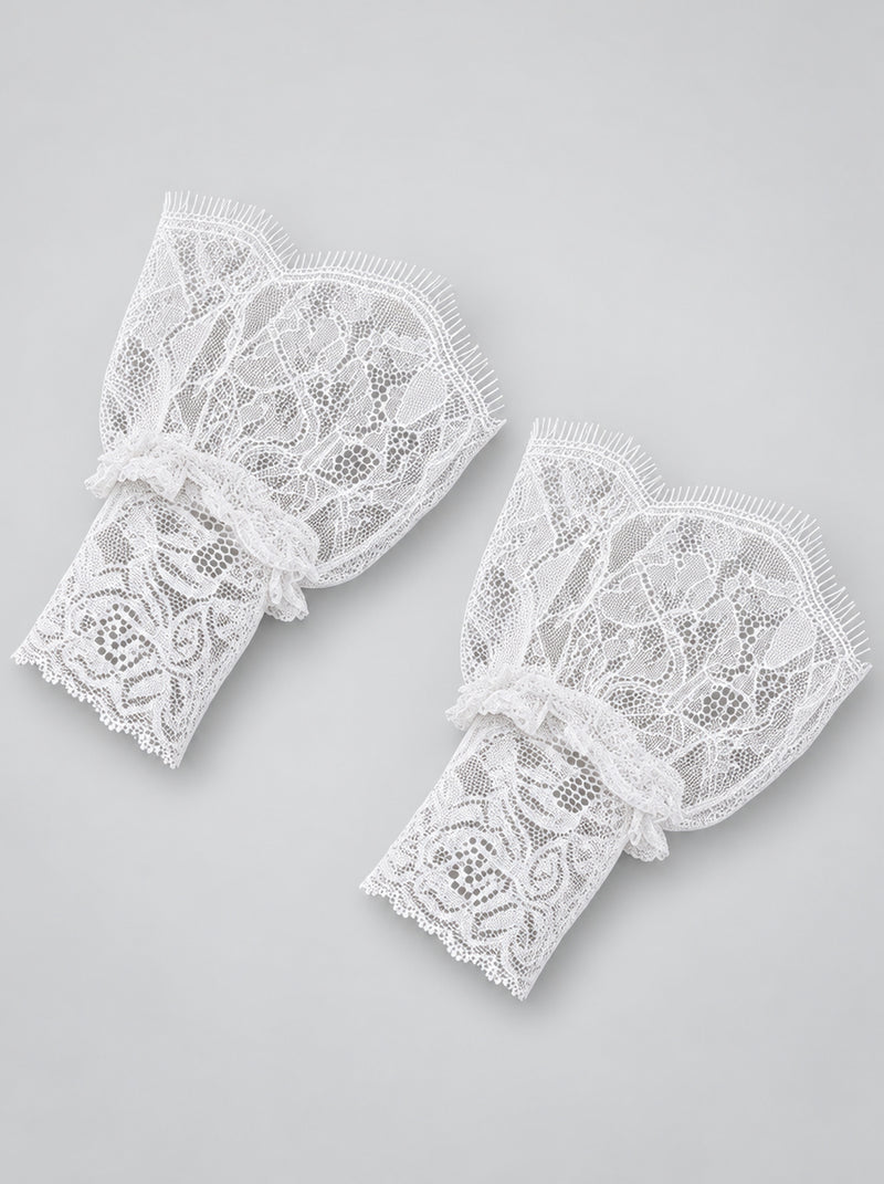 Lacey Cuffs | White