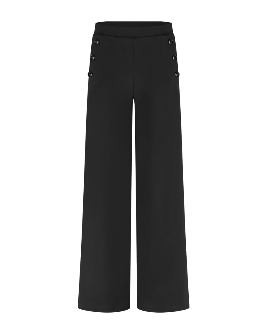 Amberfarbene Hose | Schwarz