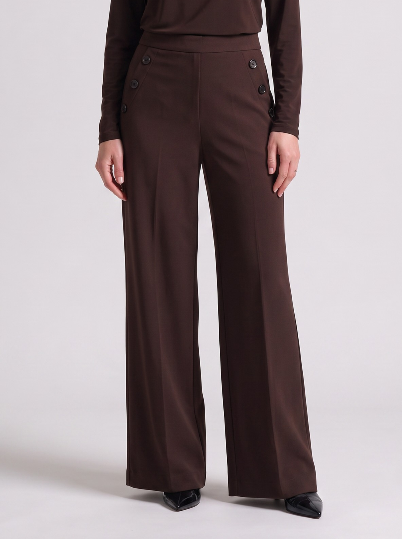 BR&DY Amber Pants in bruin – dames pantalon van BR&DY Collection
