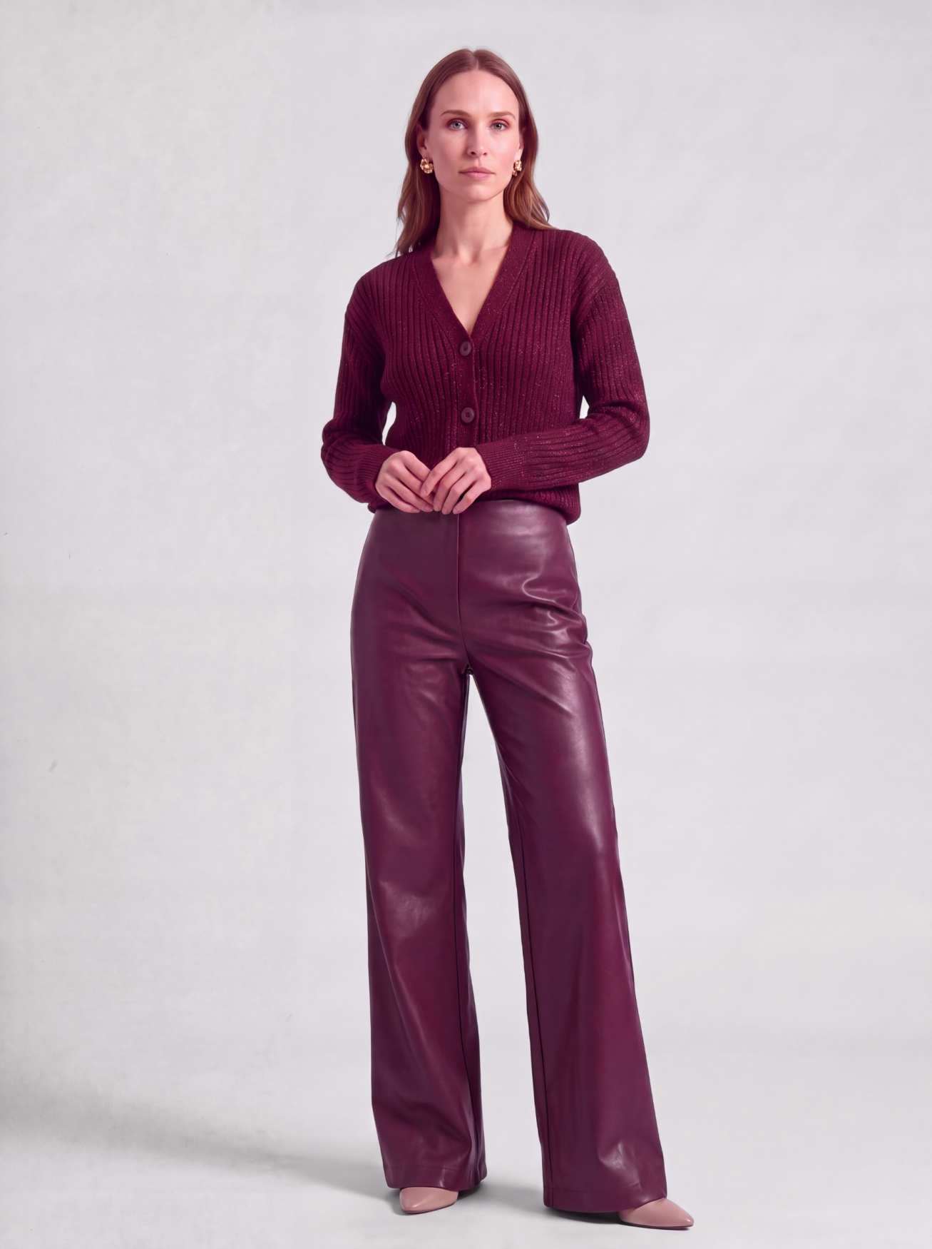 Olivia Pants | Burgundy