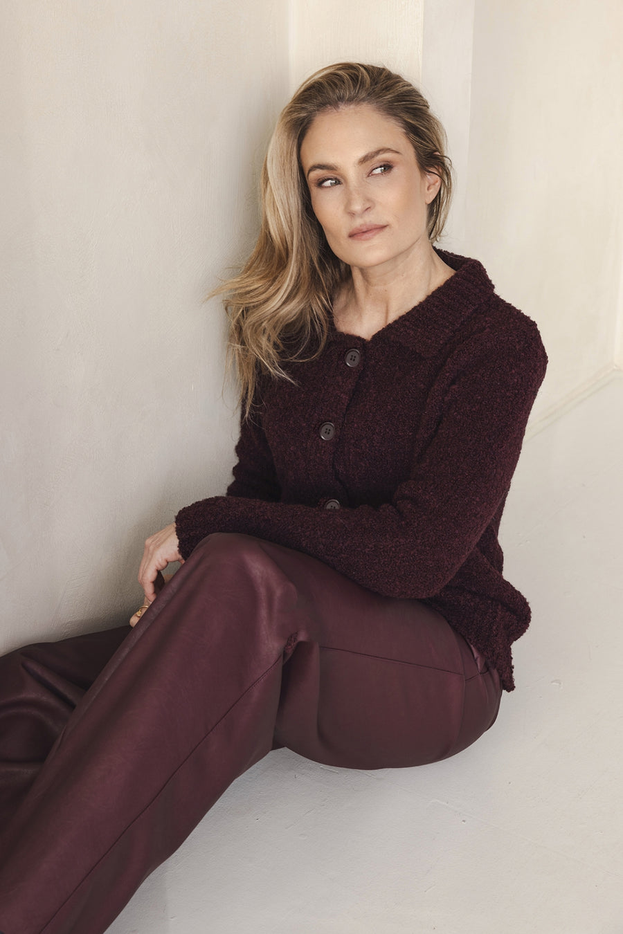 Olivia Pants | Burgundy