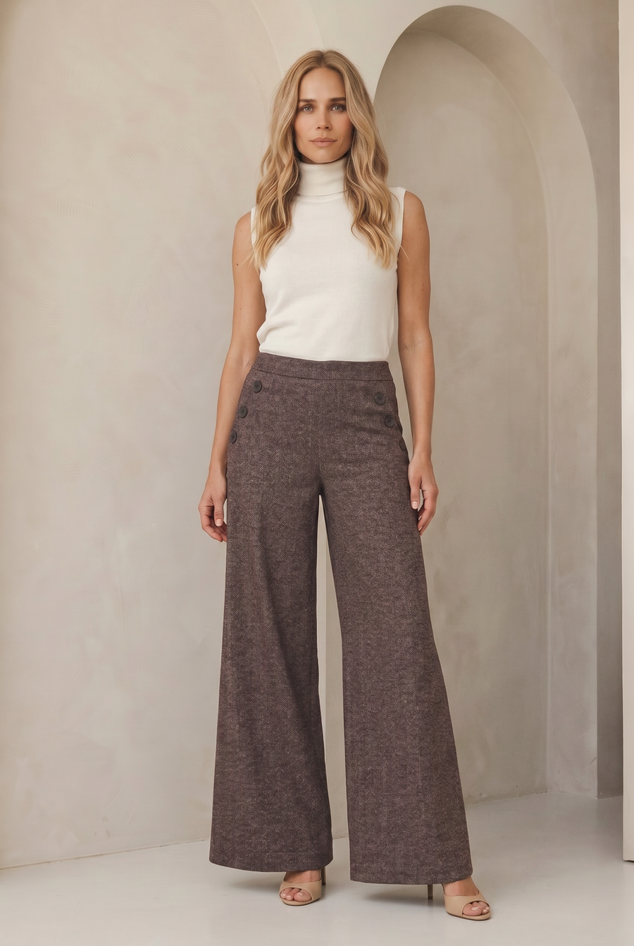 Amberfarbene Hose | Braun