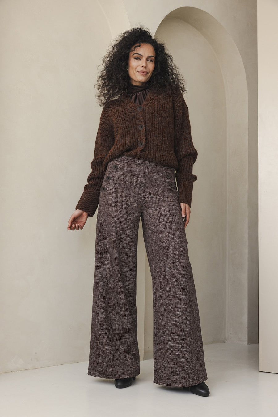 Amberfarbene Hose | Braun