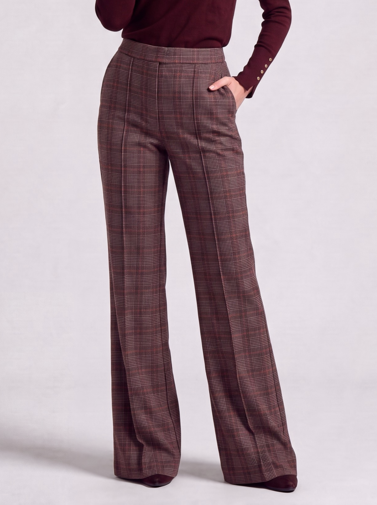 Star Pants | Burgundy