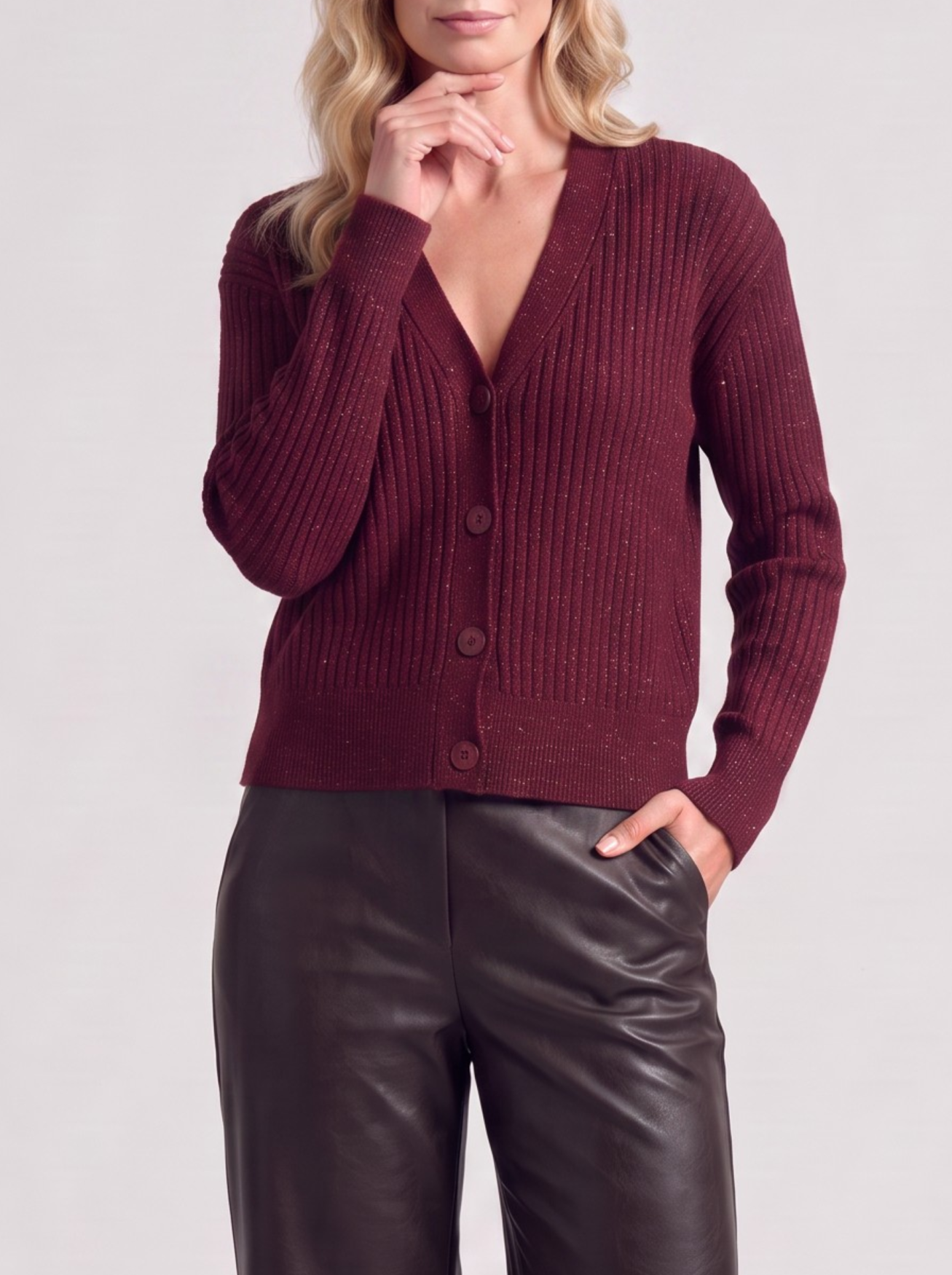 Rosie Cardigan | Burgundy