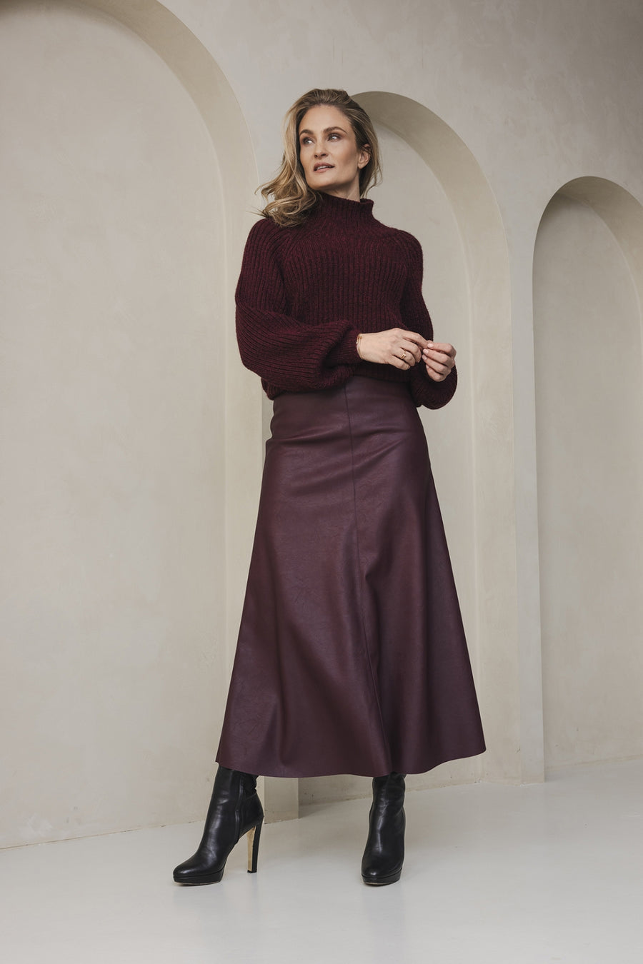 Sky Skirt | Burgundy