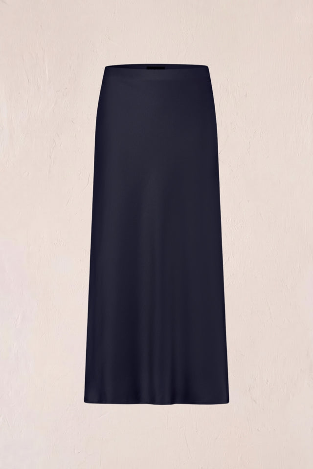 BR&DY Swing Skirt in donkerblauw – rok van de achterkant