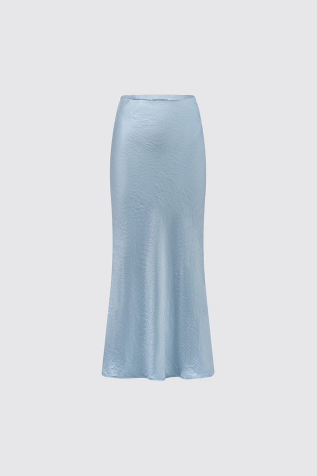 BR&DY Swing Skirt in lichtblauw – rok ten voeten uit gedragen, andere weergave