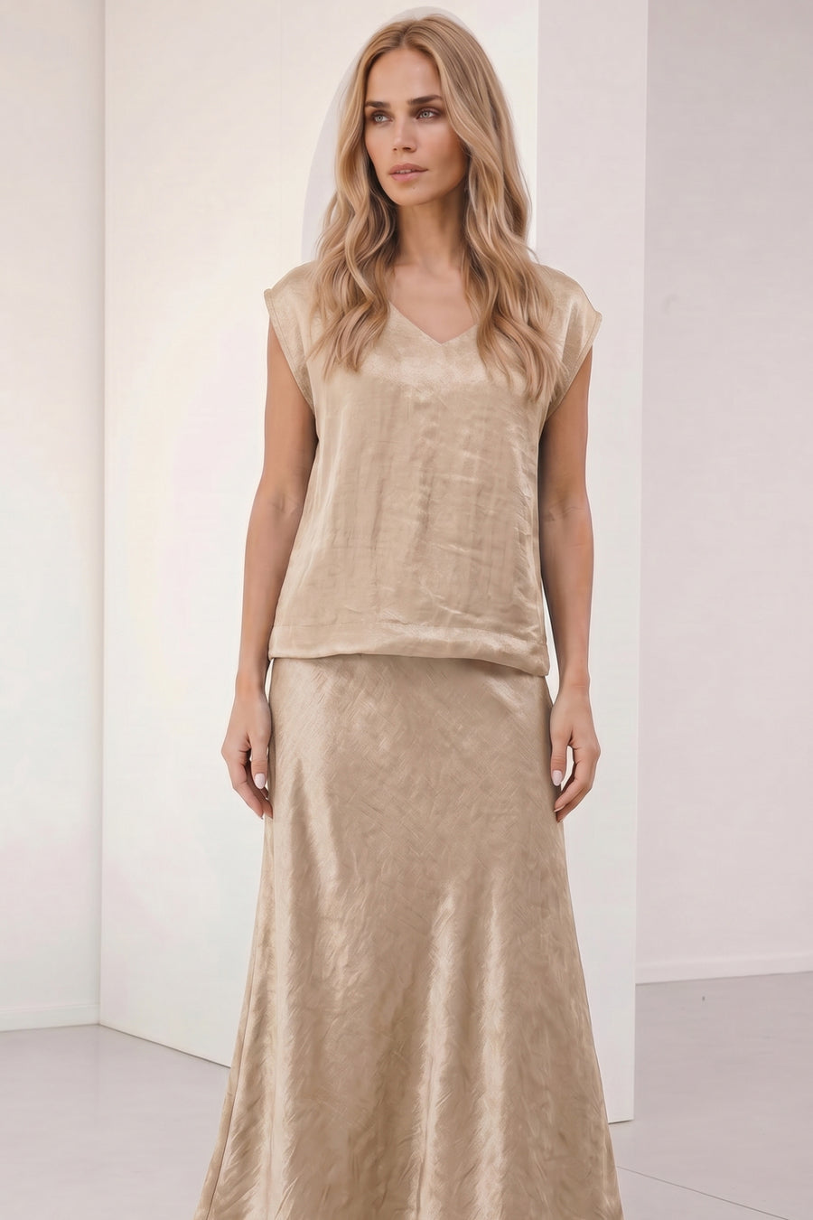 Swing Skirt | Gold