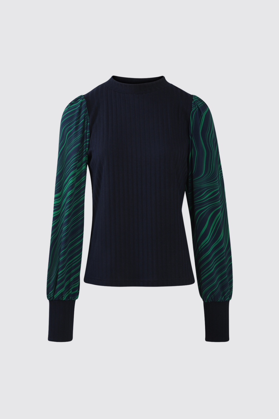 Swirl Top Rib | Navy