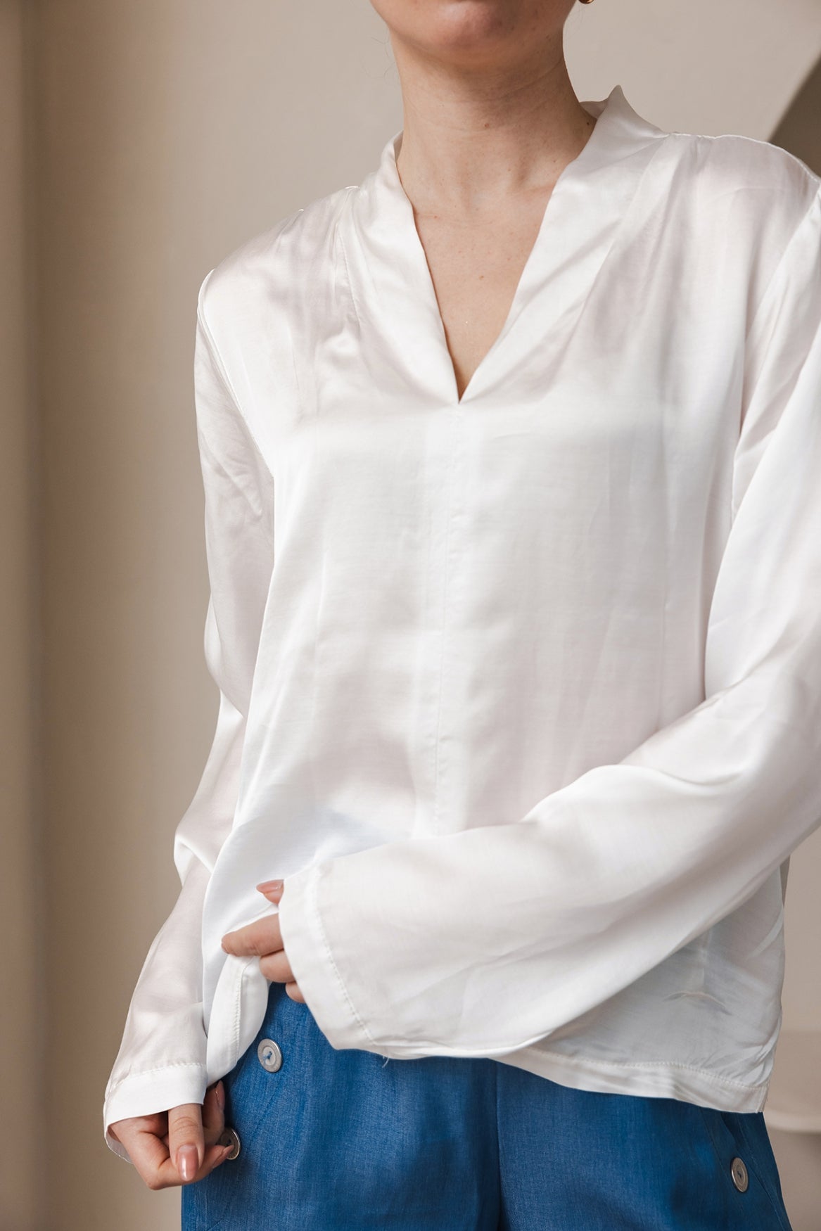 Flora Blouse | Offwhite