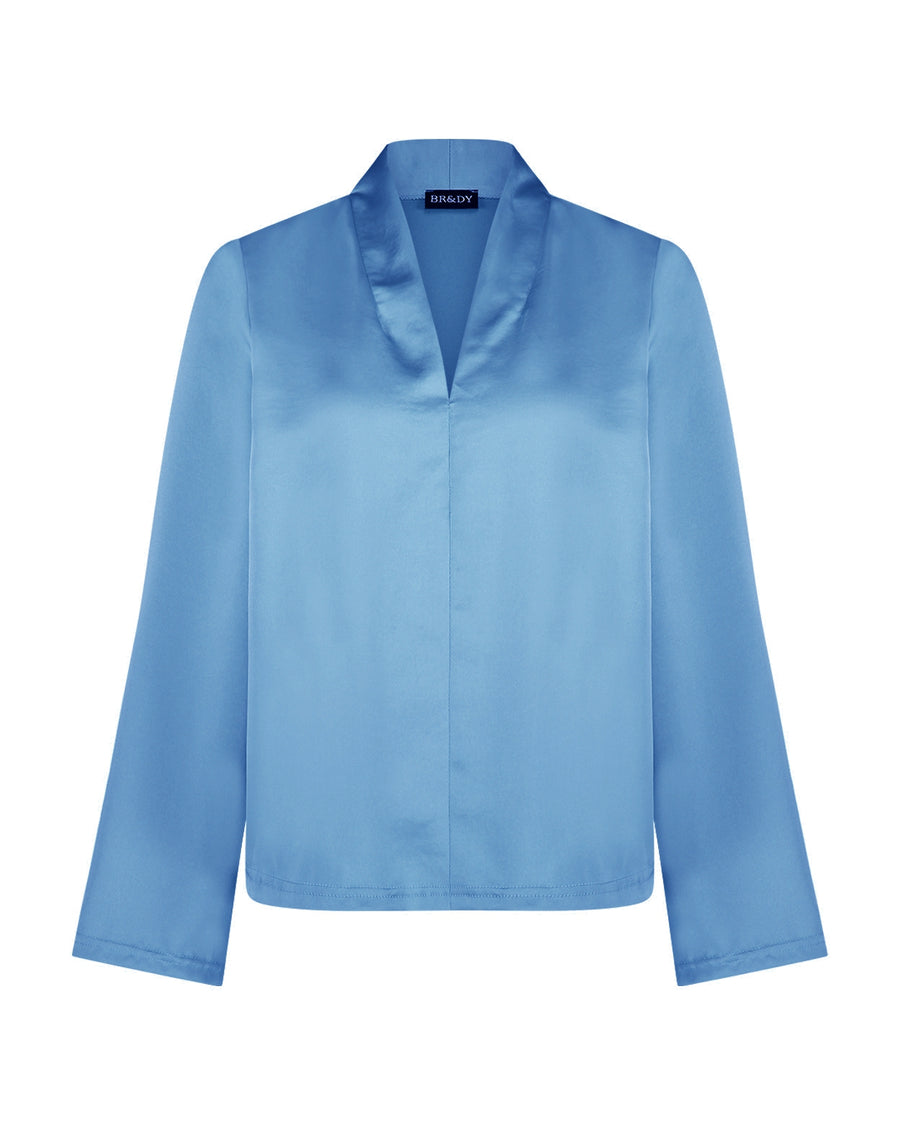 Flora Bluse | Hellblau