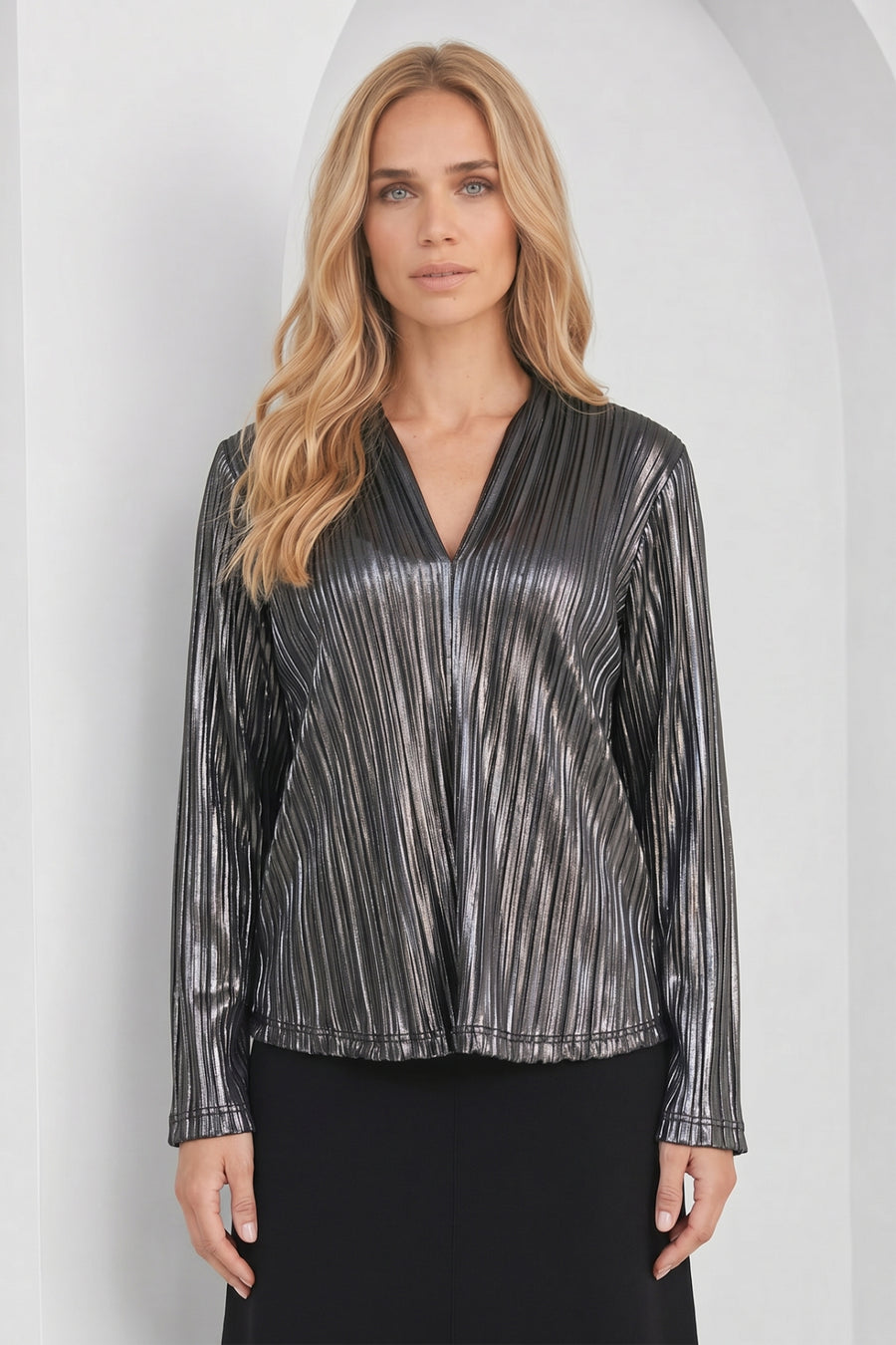 Flora Bluse | Schwarz