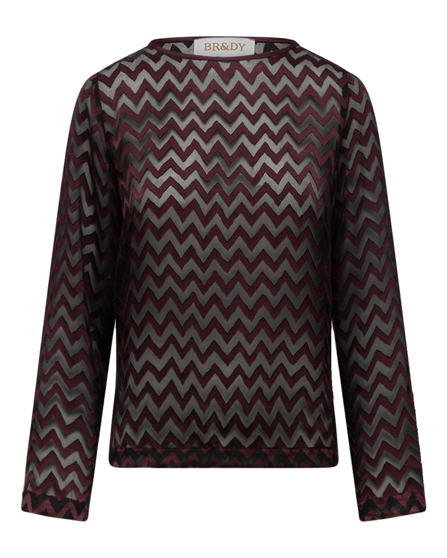 Ivy Top | Burgunderrot