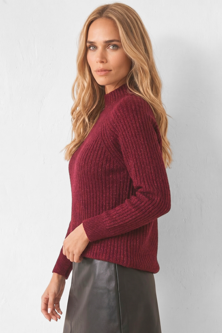 Lize Pullover | Burgunderrot