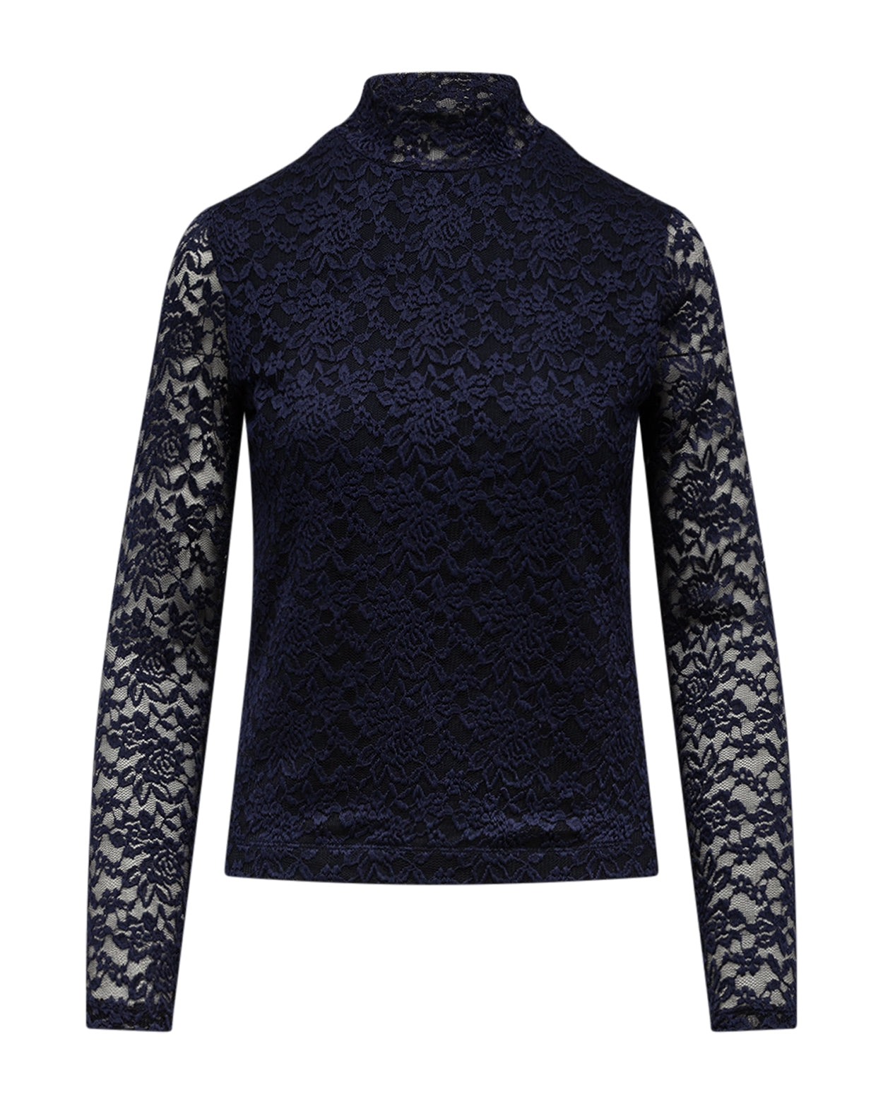 Olivgrünes Top | Marineblau