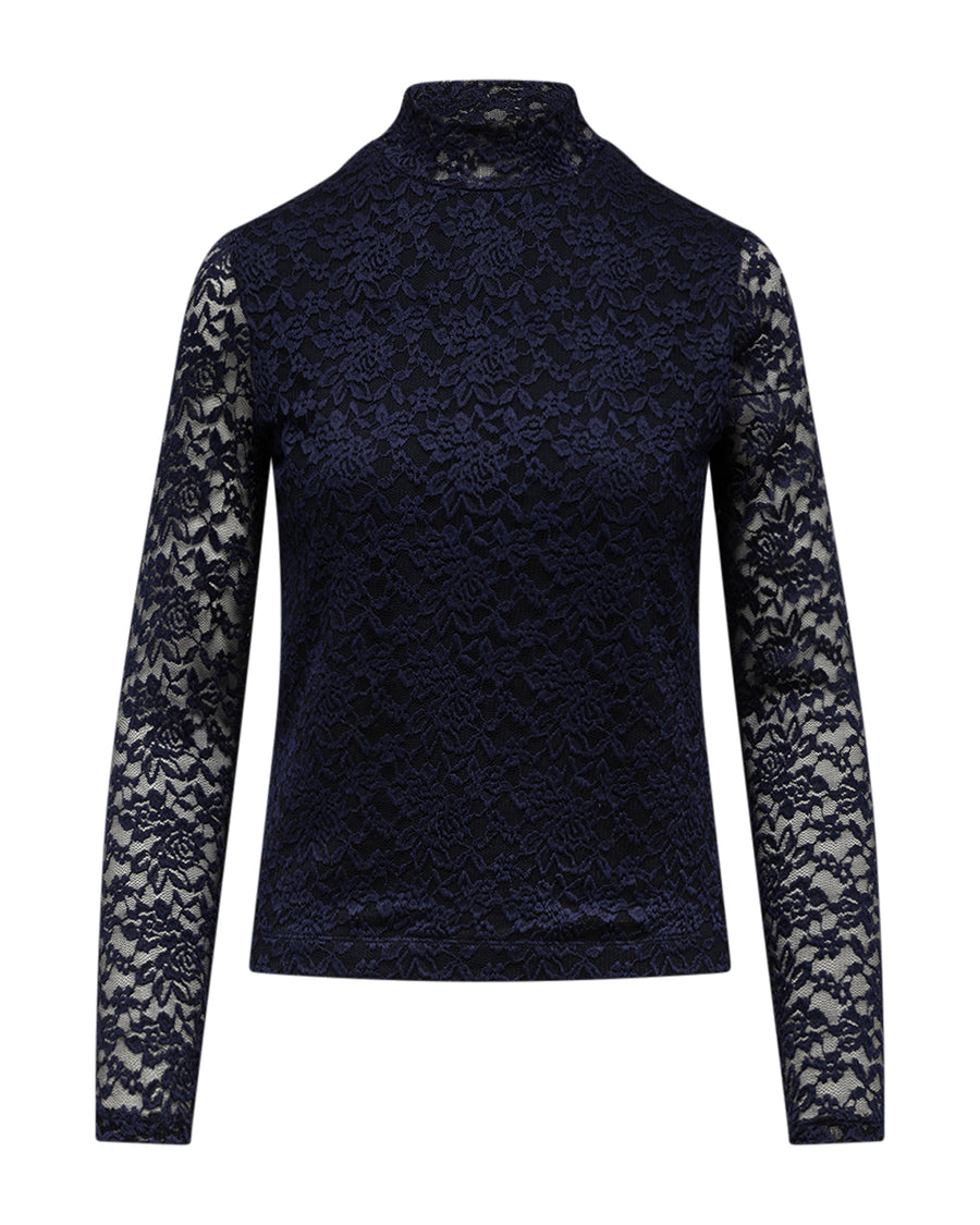 Olivgrünes Top | Marineblau