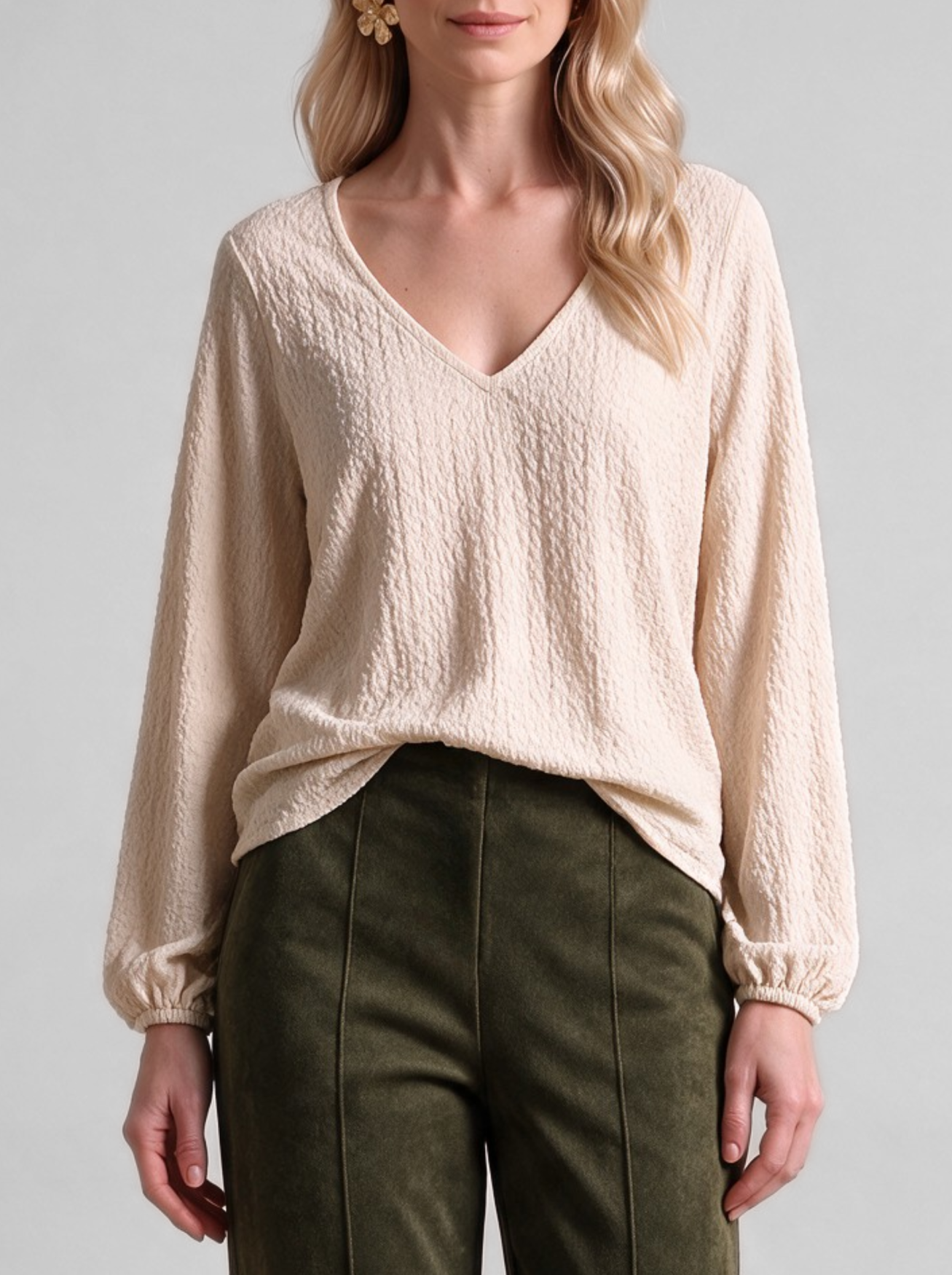 April Blouse | Ecru