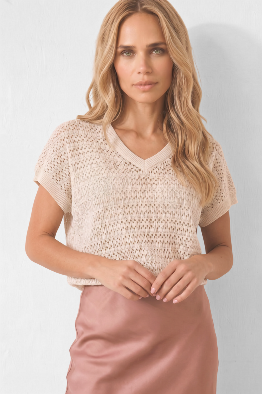 Beryl Top | Ivory