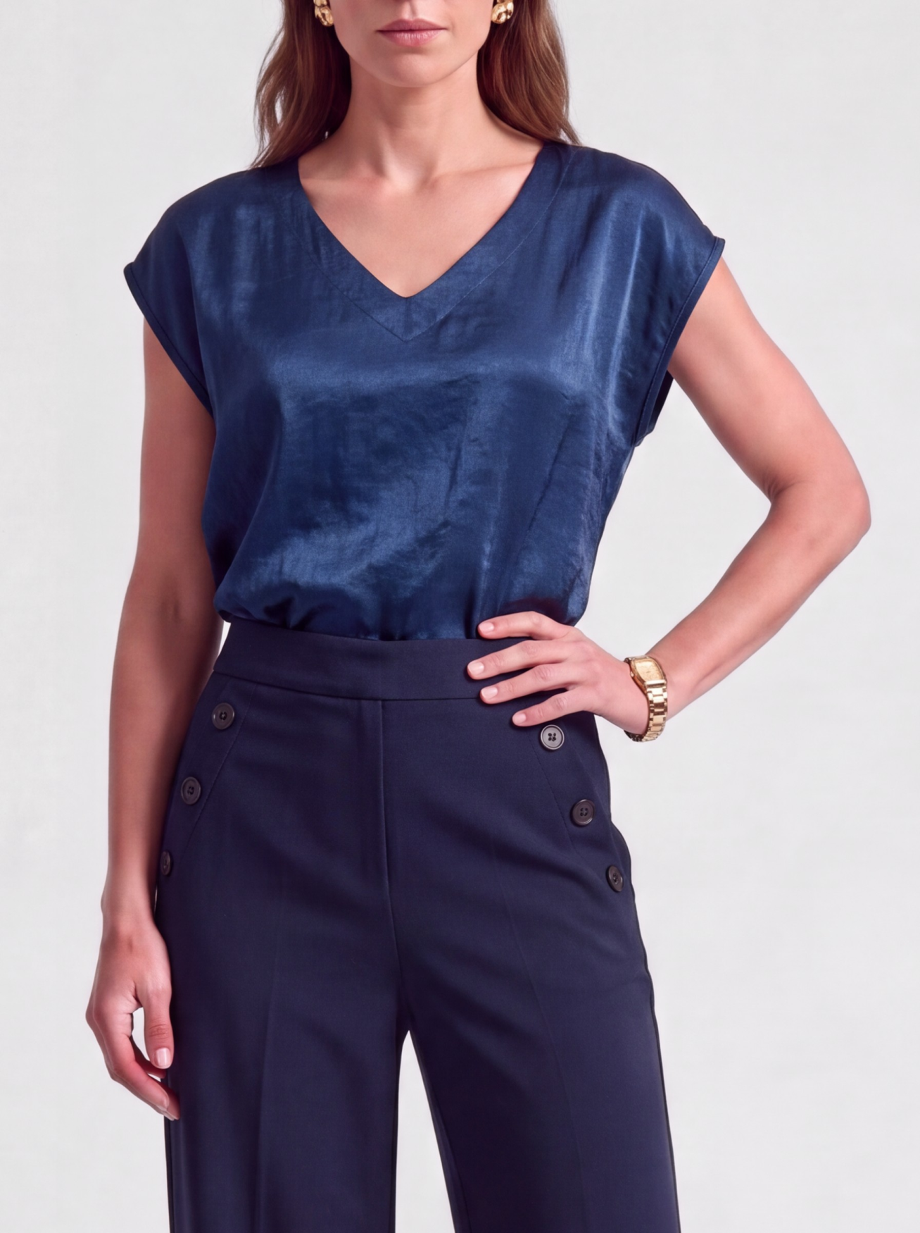 Fauve Top | Navy