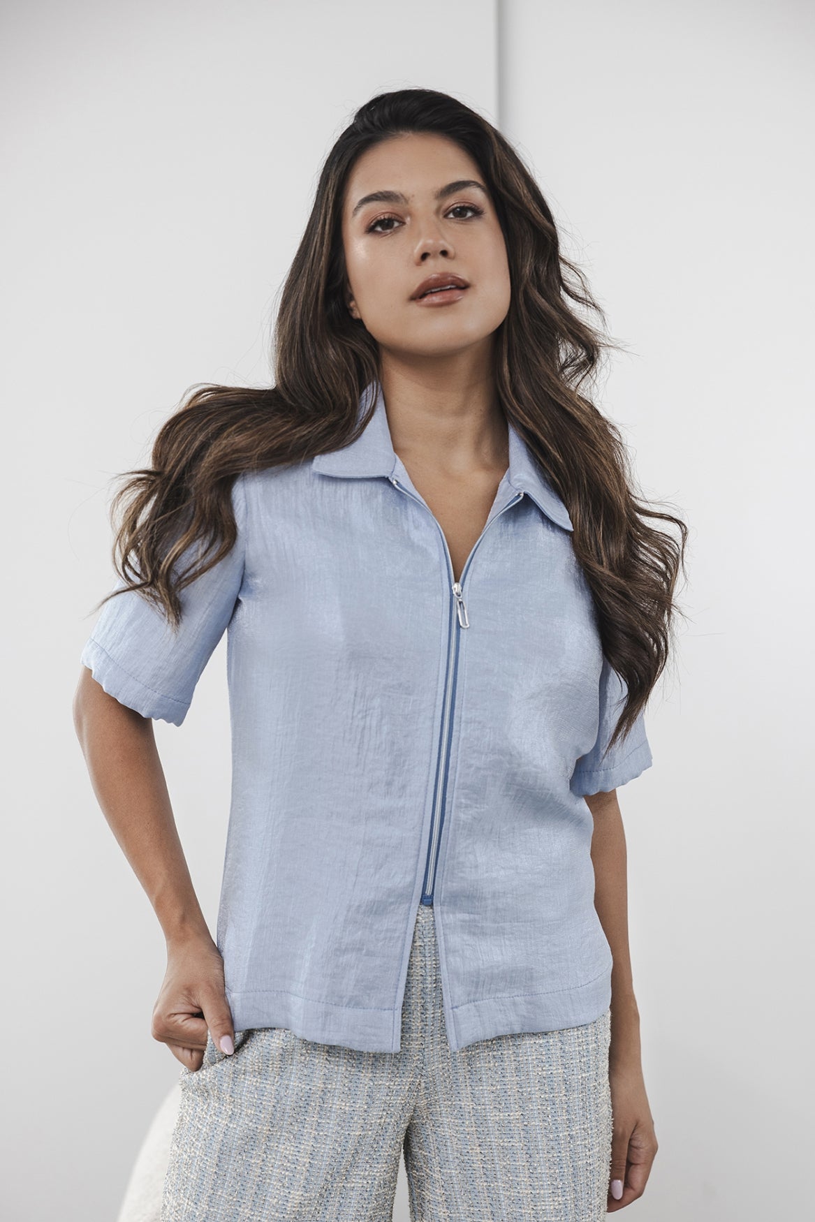 Ize Blouse | Light Blue