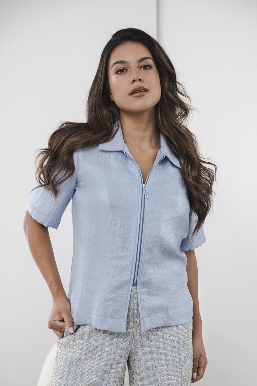 Ize Blouse | Light Blue