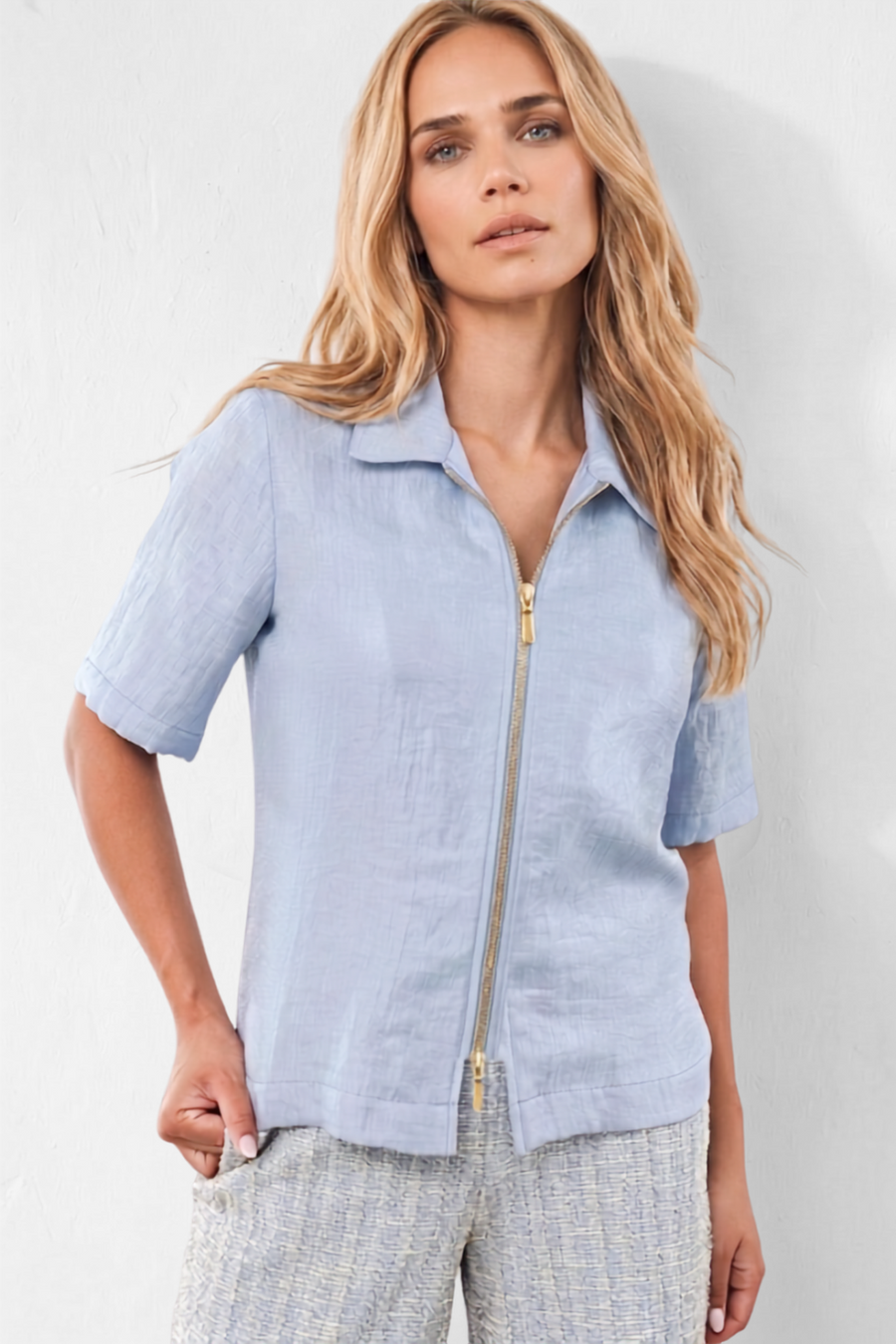 Ize Blouse | Light Blue