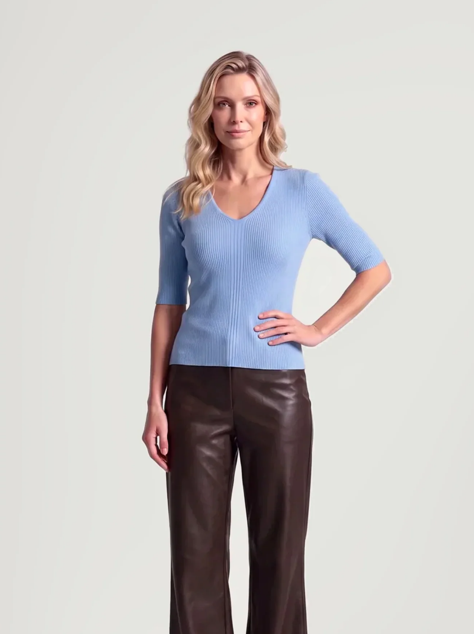Alma Top | Light Blue