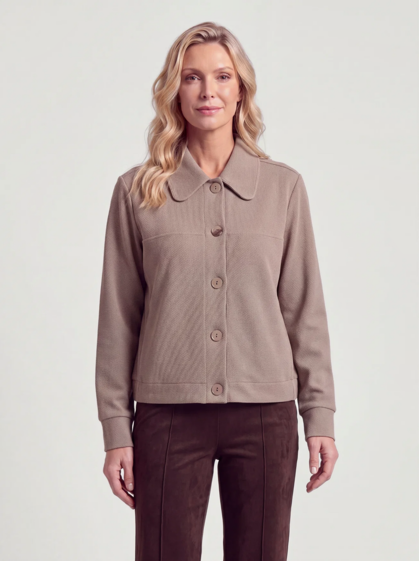 BR&DY Amy Jacket in bruin – jasje ten voeten uit gedragen