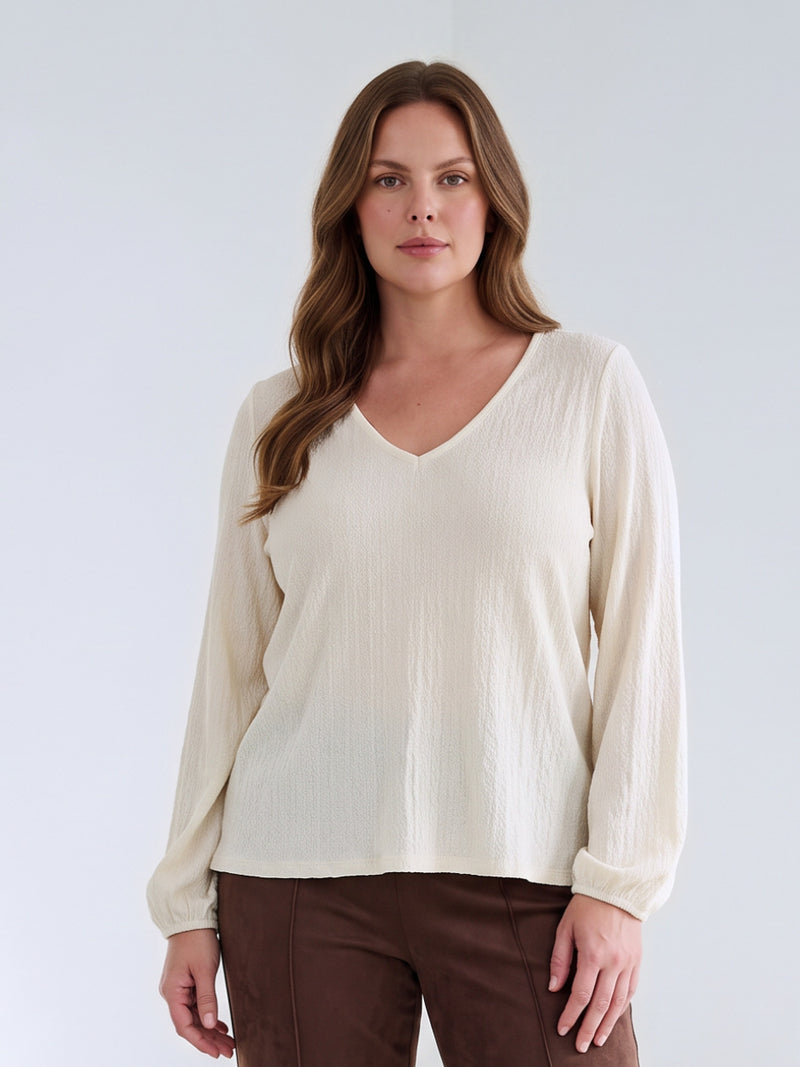 April Blouse | Ecru