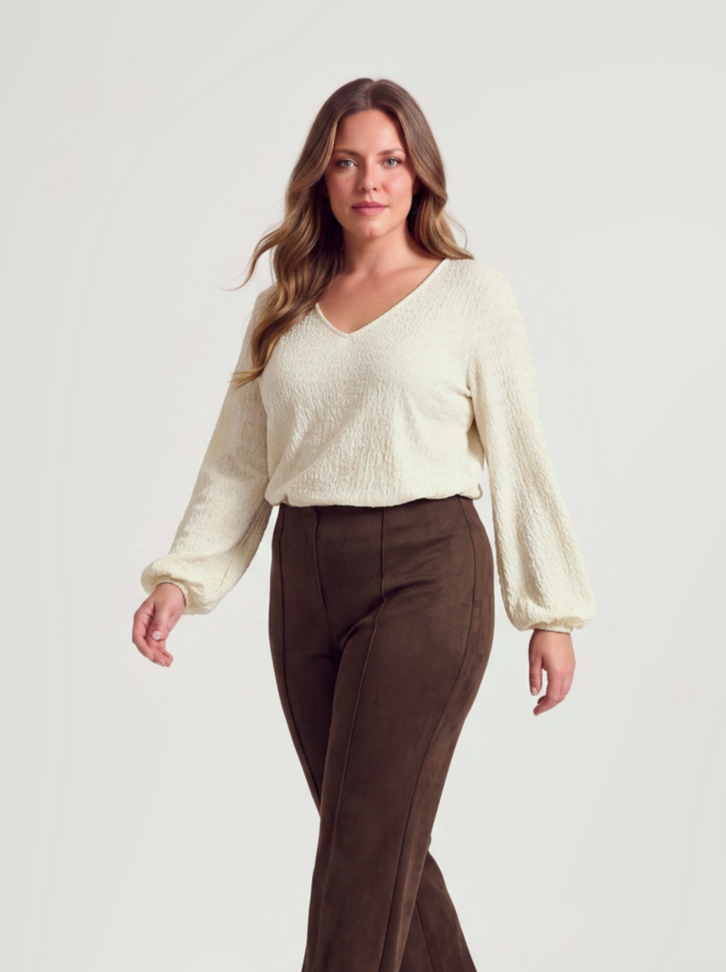 April Blouse | Ecru
