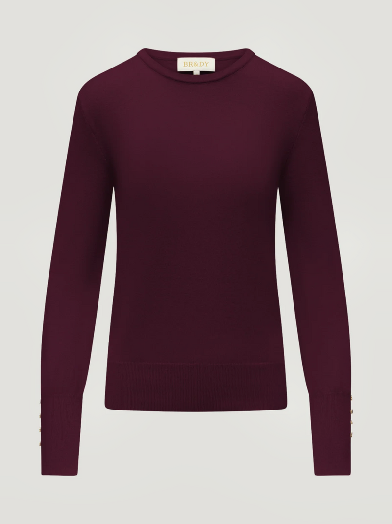 Belle Top | Burgundy